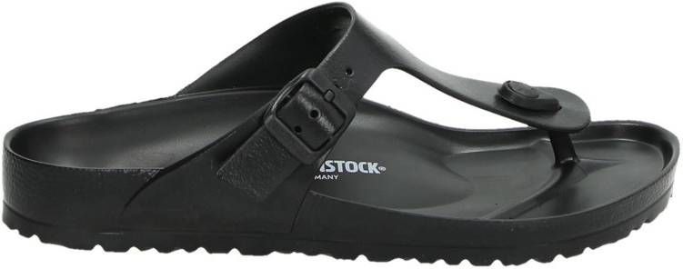 Birkenstock Eva Gizeh teenslippers zwart