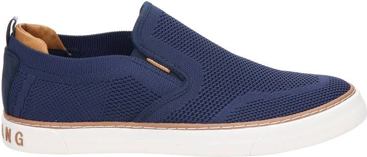 Mustang instappers donkerblauw