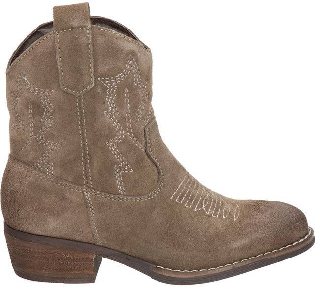 Nelson Kids suède cowboylaarzen taupe