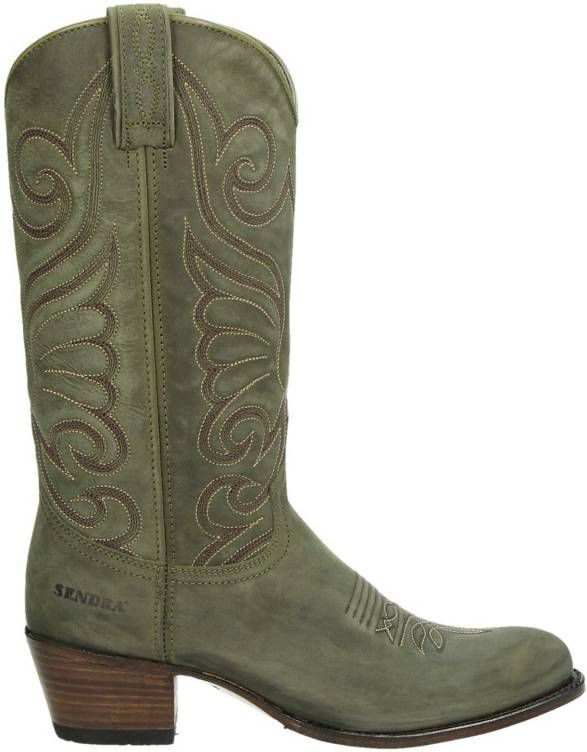 Sendra 11627 Debora leren cowboylaarzen kaki