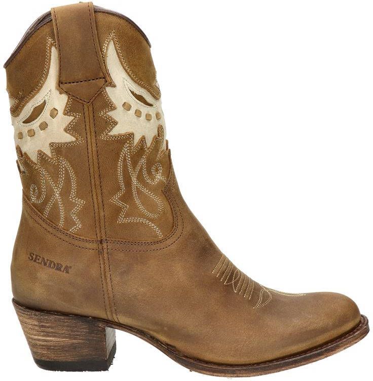 Sendra 16227 Debora leren cowboylaarzen bruin