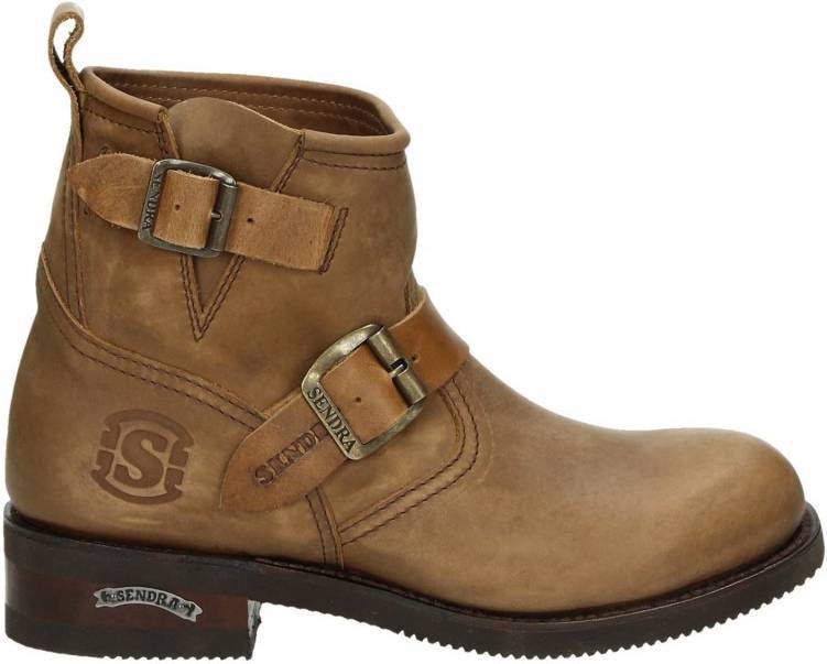 Sendra 2976 Carol nubuck bikerboots cognac