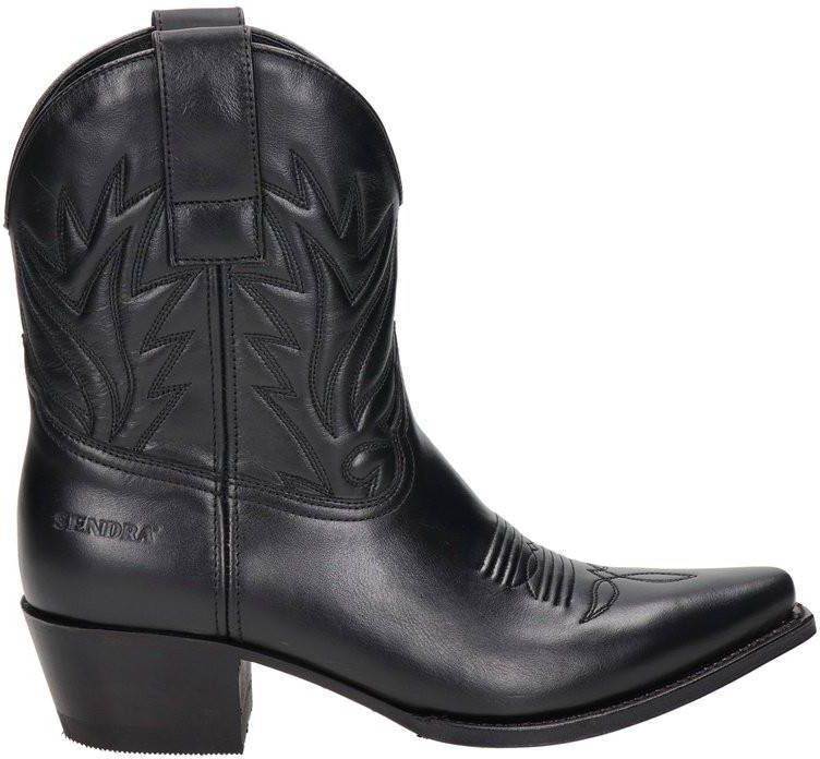 Sendra Gene Berdy leren cowboylaarzen zwart