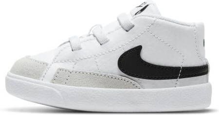 Nike Blazer babyschoentje van leer met suède details
