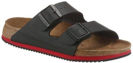 Birkenstock Werkschoenen Arizona SL slippers met olie en vetbestendige grip loopzool