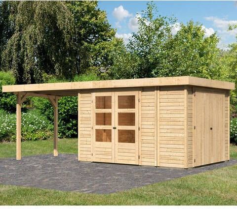 Woodfeeling | Tuinhuis Retola 4 met Overkapping 2, 8 en Opslagruimte