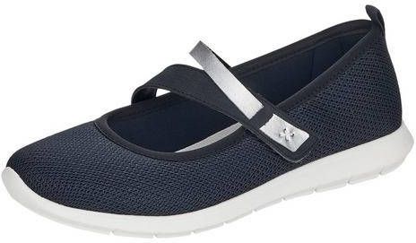 Remonte Ballerina's met riempje met metallic riempjes