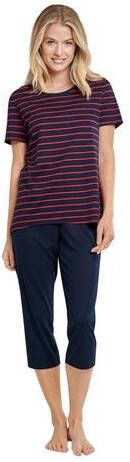 Schiesser Capripyjama met klassiek streepdessin(2 delig, 1 stuk )