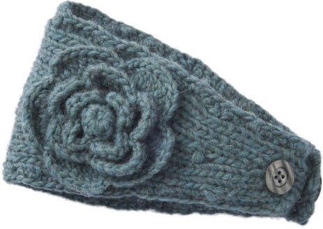 Peter Hahn Hoofdband bloemdetail turquoise