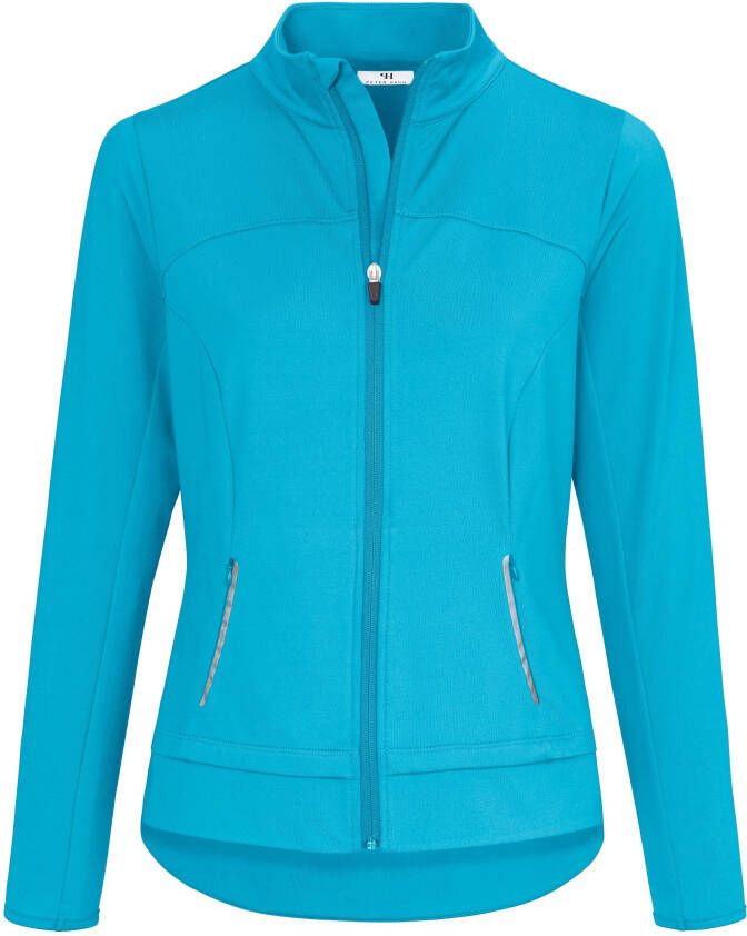 Peter Hahn Jas opstaande kraag turquoise