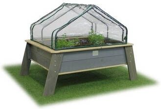 EXIT TOYS EXIT Aksent kweektafel XL met kweekkas en tuingereedschap