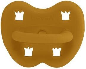Hevea Fopspeen Natuurrubber/kurkuma/orthodontie/kroon(vanaf 3 maanden )