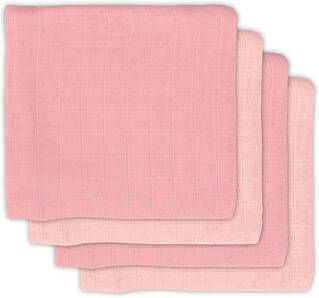 Jollein bamboe hydrofiele luiers 70x70 cm Pale pink set van 4