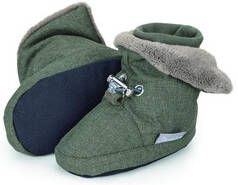 Sterntaler Babyschoen groen gem&#xEA, leerd