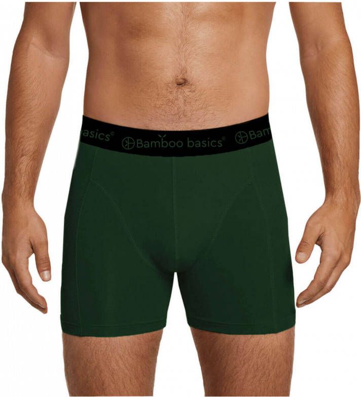 Bamboo Basics boxershort Rico met bamboe (set van 3) donkergroen