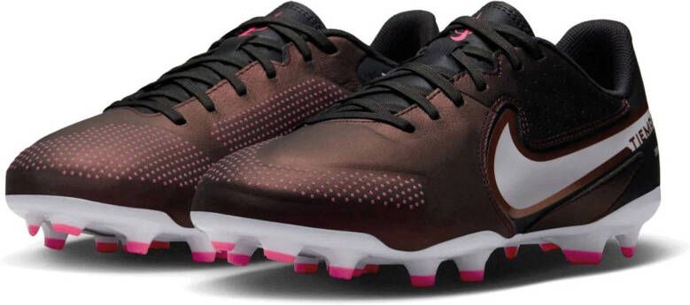 Nike Kids Nike Tiempo Legend 9 Academy Gras/Kunstgras Voetbalschoenen(MG)Kids Paars Wit Brons