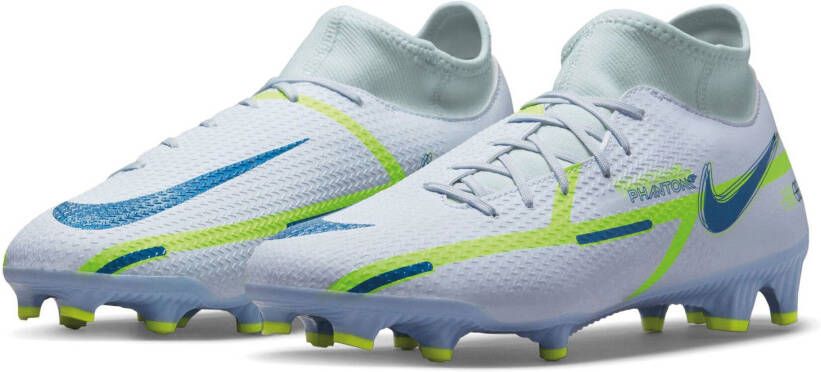 Nike Phantom GT2 Academy Dynamic Fit Gras/Kunstgras Voetbalschoenen(MG)Grijs Donkerblauw