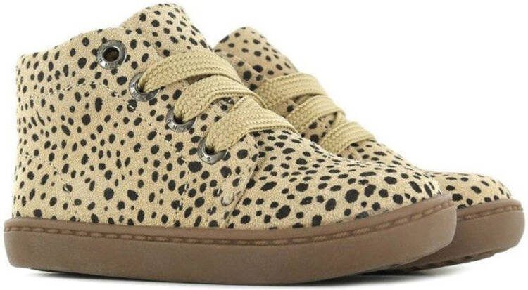 Shoesme FL21W001 C Beige Black Dots Baby schoenen