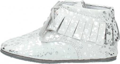 KEQ meisjes babyschoentjes Zilvergrijs