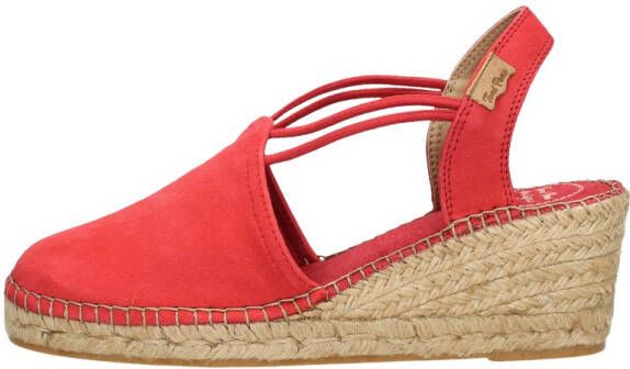 Toni Pons Tremp suède espadrilles rood