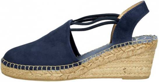 Toni Pons Tremp suède espadrilles donkerblauw