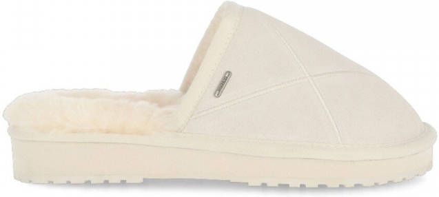 Shabbies Pantoffels House Slipper suede with double face Wit