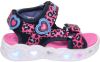 Skechers Heart Lights sandalen met lichtjes panterprint roze online kopen