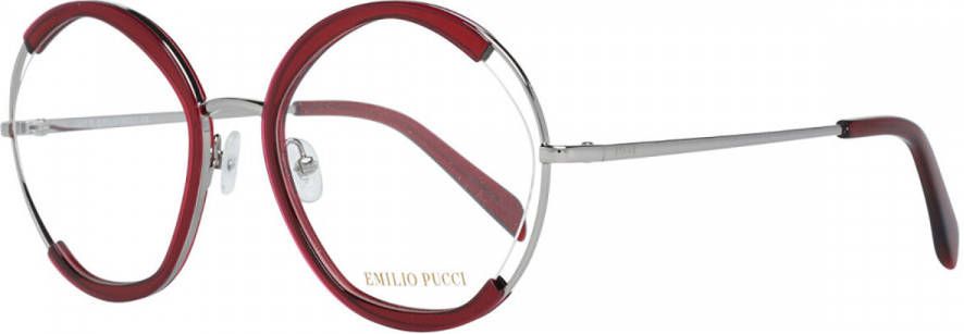 EMILIO PUCCI Glasses Ep5089 044 54 , Rood, Dames