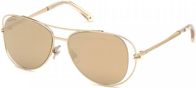 Swarovski Sunglasses Sk0231 32G 55 , Geel, Dames