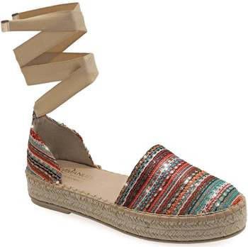 Espadrilles Platte espadrilles met strove veters