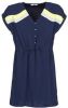 ONLY jurk donkerblauw/geel/grijs online kopen