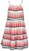 ONLY halter A-lijn jurk Lucca met all over print en ruches rood/wit/zwart online kopen