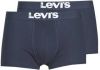 Levis Boxershorts Solid Basic Trunk 2P Blauw online kopen