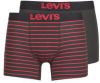 Levis Boxershorts Vintage Stripe Yd Boxer Brief 2P Rood online kopen