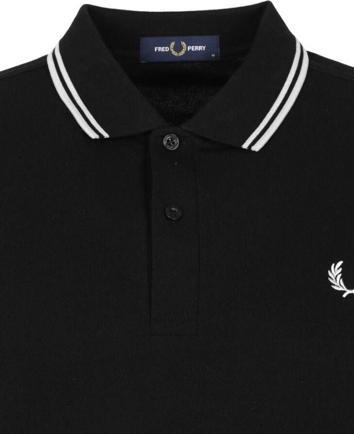 Fred Perry M3600 slim fit polo van piqué katoen met getipte details