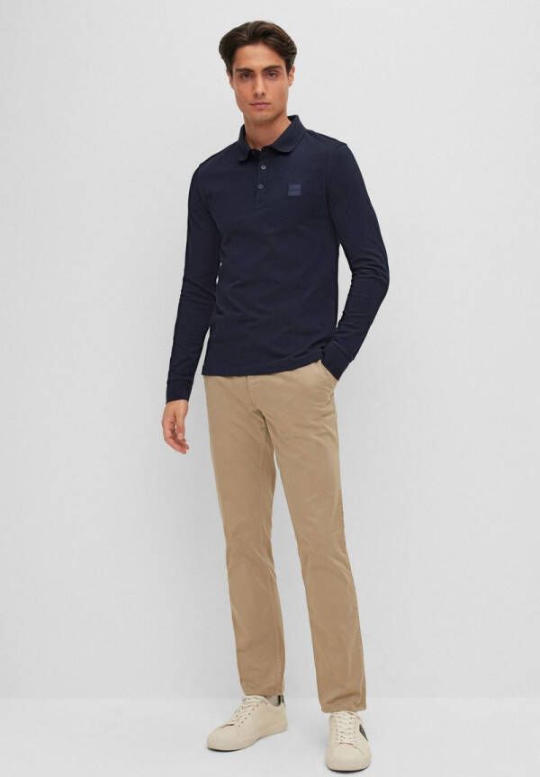 Hugo Boss men casual(orange)polo lange mouw passerby 10242645 01 50472681/404