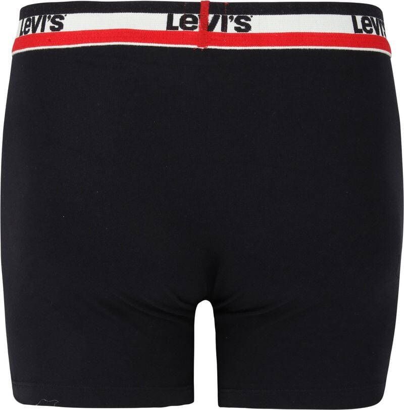 Levis Boxershorts Sprtswr Logo Boxer Brief 2P Zwart