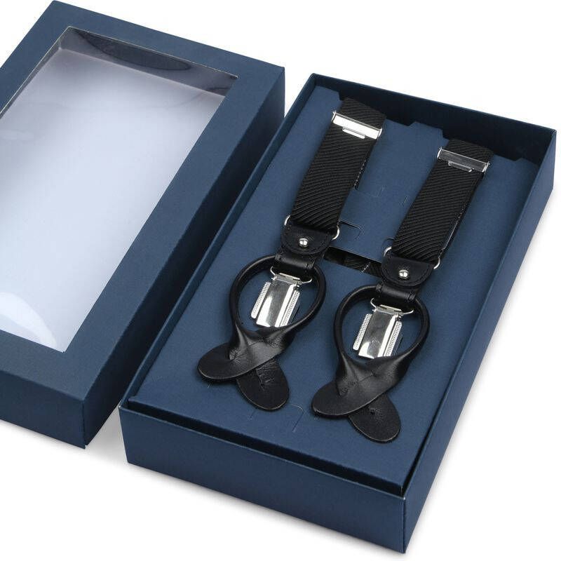 Profuomo Bretels met leren details