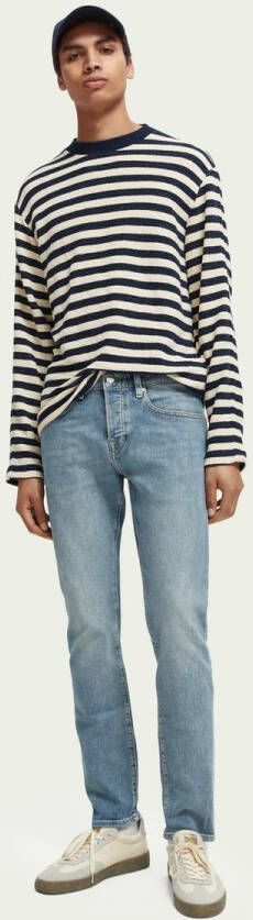 Scotch & Soda Lichtblauwe Slim Fit Jeans Essentials Ralston In Organic Cotton Aqua Blue