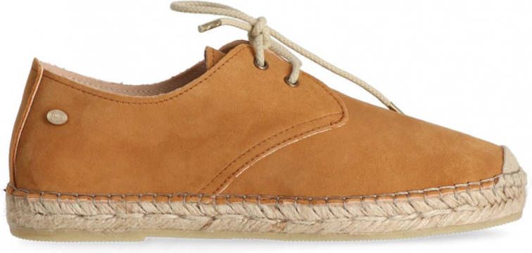 Fred de la Bretoniere Espadrilles Espadrille Lace Up Luxury Suede Bruin