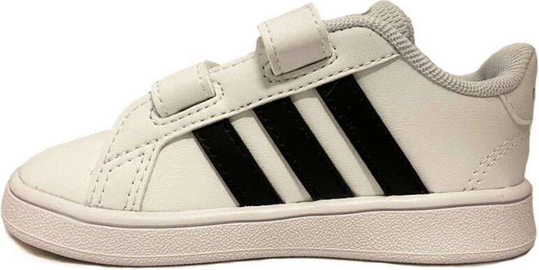 adidas grand court sneakers wit/zwart baby kinderen