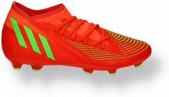 Adidas Predator Edge.3 Firm Ground Voetbalschoenen Solar Red/Team Solar Green/Core Black Dames