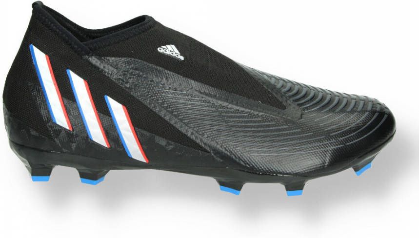Adidas Predator Edge.3 Veterloze Firm Ground Voetbalschoenen Core Black/Cloud White/Vivid Red Heren