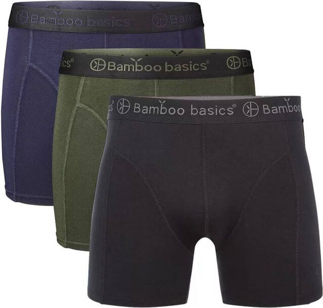 Bamboo Basics Boxershorts 3pack bamboo black/navy/army(rico 017 )