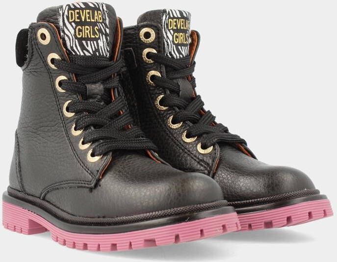 Develab Veterboots zwart Leer 32319