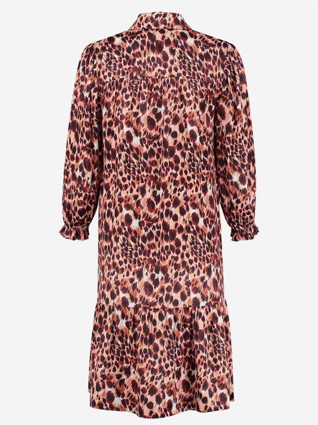 Fifth House sara printed dress fh 5 222 2104 apricot panther