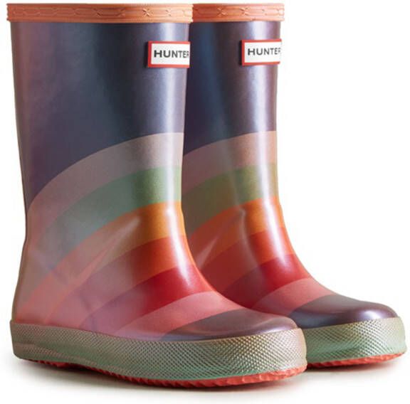 Hunter Regenlaarzen kft5085neb mul blauw/oranje