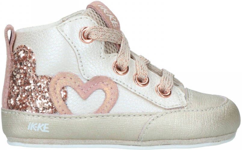 Ikke IK KE Babyschoentje Meisjes Goud/Roze