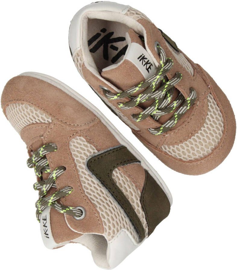 Ikke IK KE Babyschoentje Jongens Groen/Cognac