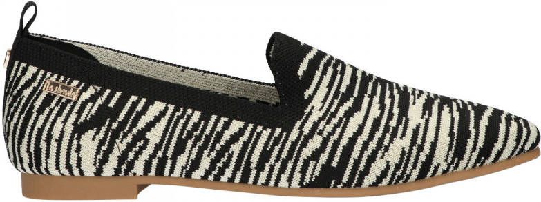 la strada 1804422 6090 black/beige zebra knitted